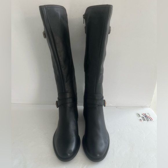 NATURALIZER Women’s June Black Leather Riding Knee High Boots Size 9.5 NEW - Picture 6 of 11